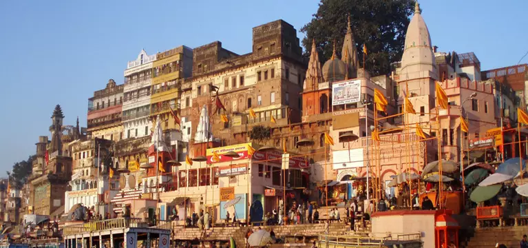 Reise nach Varanasi nord Indien Ganges fluss